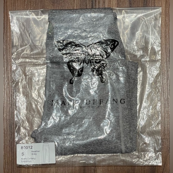 New Marc Defang Gray Elaskim Active Long Leggings - S - Picture 4 of 4